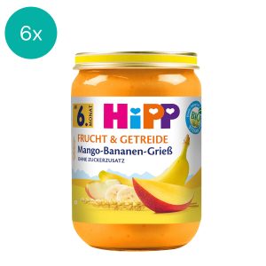 6x HiPP Mango-Banana Semolina