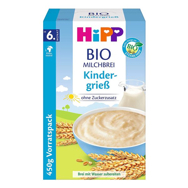 HiPP Organic Milk Porridge ÿ Children's Semolina