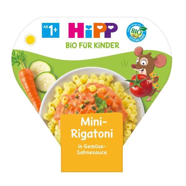 HiPP Children's Plate Mini Rigatoni in Cream Sauce