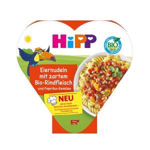 HiPP Children's Plate Egg Noodles with Organic Beef