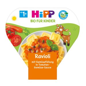 HiPP Children's Plate Ravioli with Vegetable Filling in Tomato Sauce