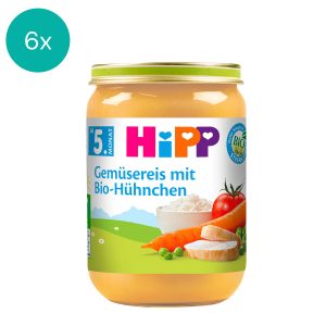 6x HiPP Organic Vegetable Rice with Chicken