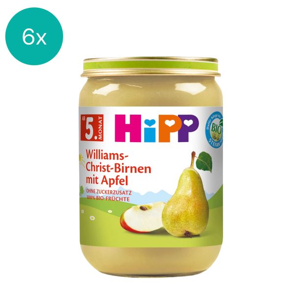 6x HiPP Williams-Christ Pears with Apple