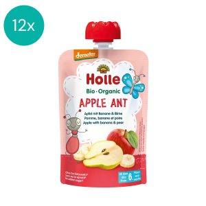 12x Holle Organic fruit puree Apple Ant
