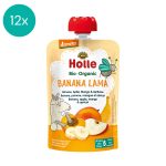 12x Holle Organic fruit puree Banana Lama
