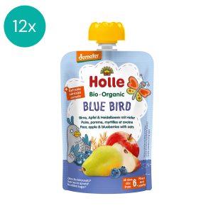 12x Holle Organic fruit puree Blue Bird