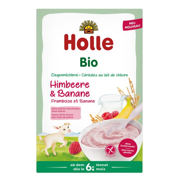 Holle Organic Goat Milk Porridge Raspberry & Banana