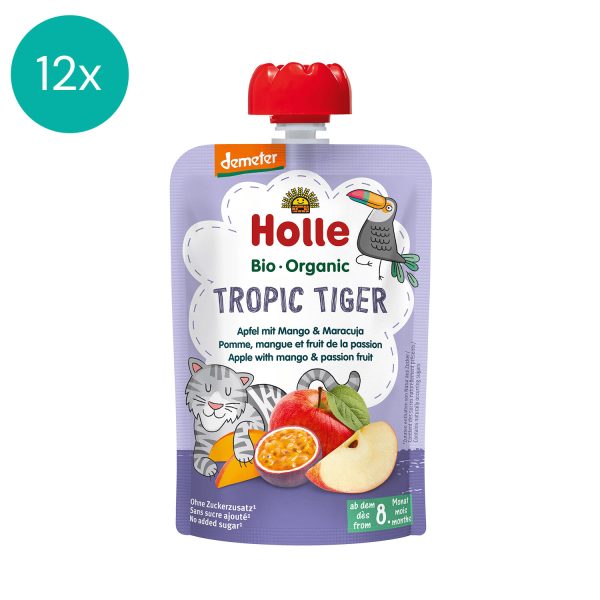 12x Holle Organic fruit puree Tropic Tiger